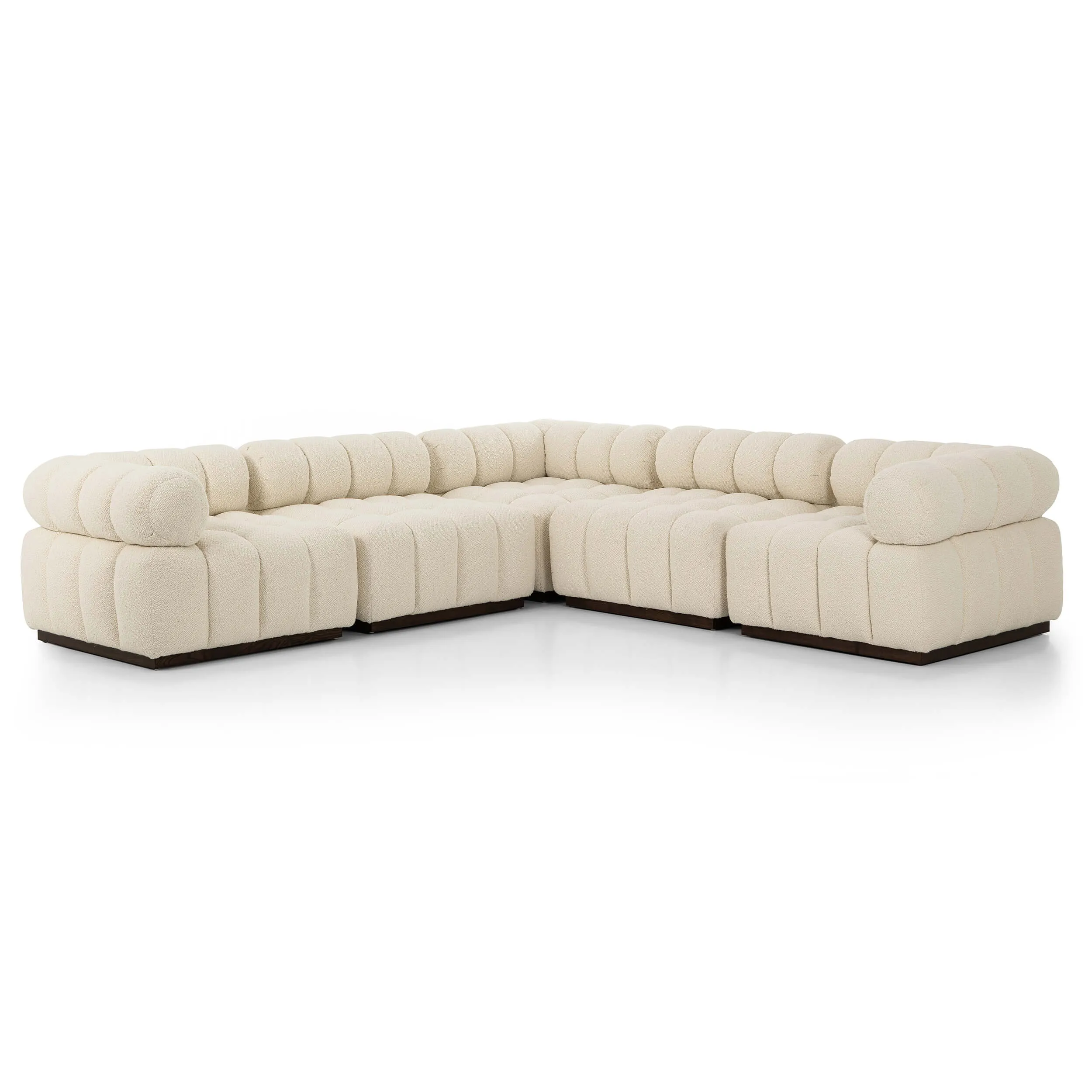 Roma 5-Piece Sectional, Durham Cream