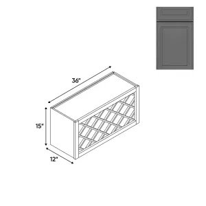 RTA - Elegant Shaker Grey - Wine Rack - 36"W x 15"H x 12"D