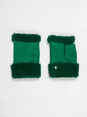 Sheepskin Fingerless Mittens