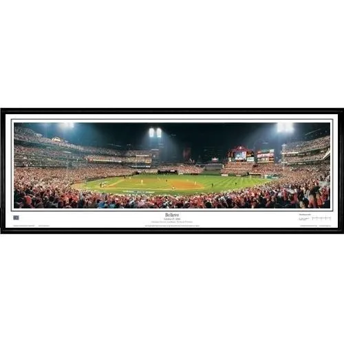 St. Louis Cardinals Believe"  - 13.5"x39" Standard Black Frame"