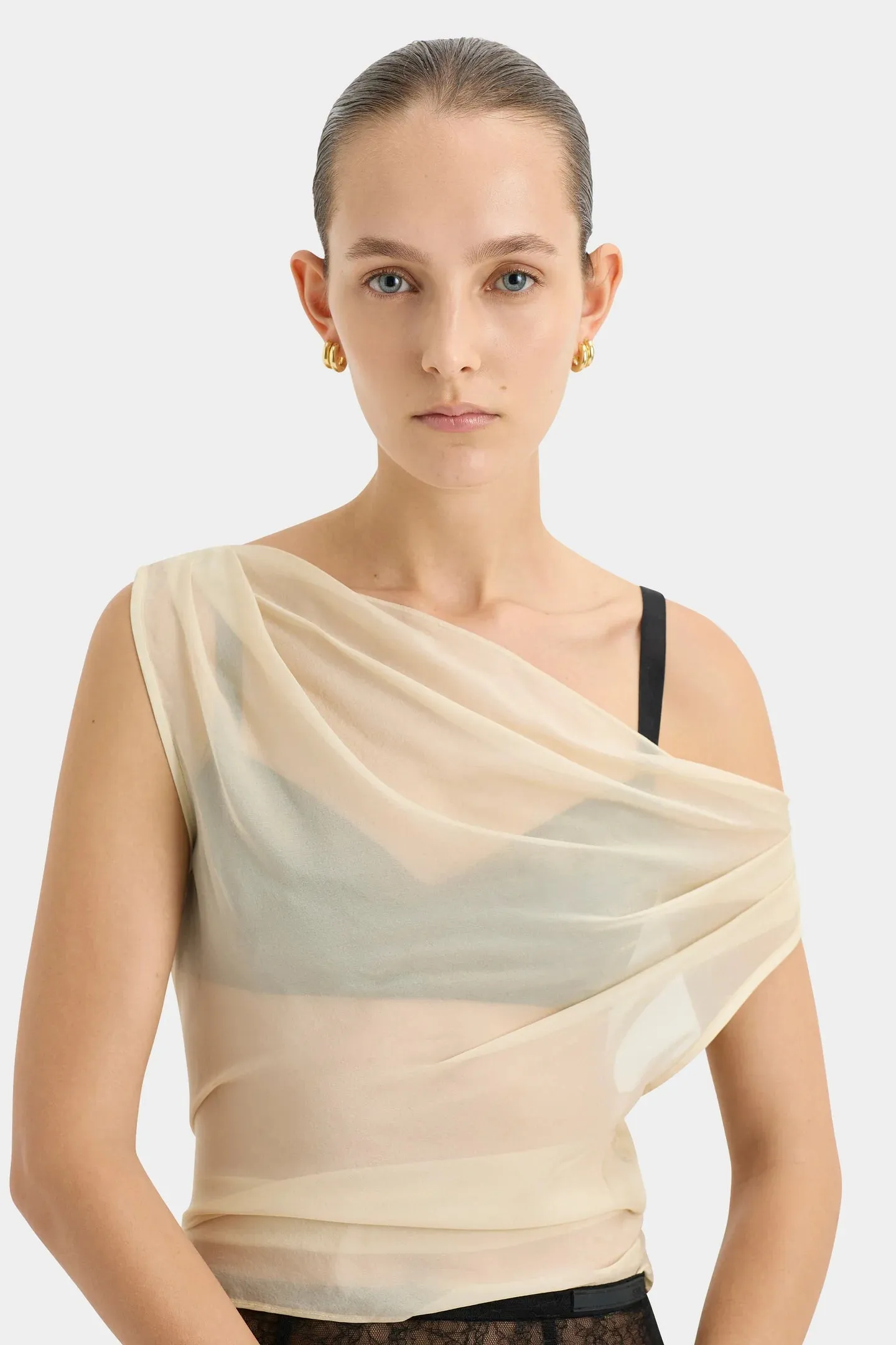 STROBE COWL TOP