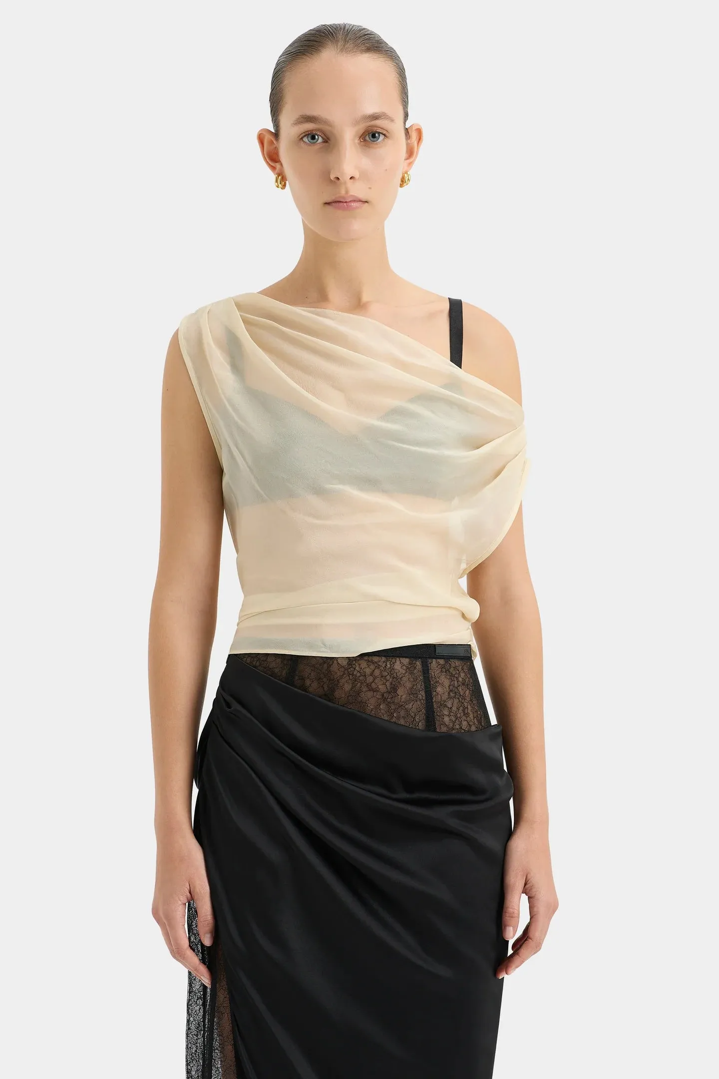 STROBE COWL TOP