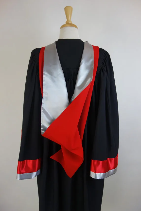 Swinburne University PhD Graduation Gown Set - Gown, Hood and Bonnet