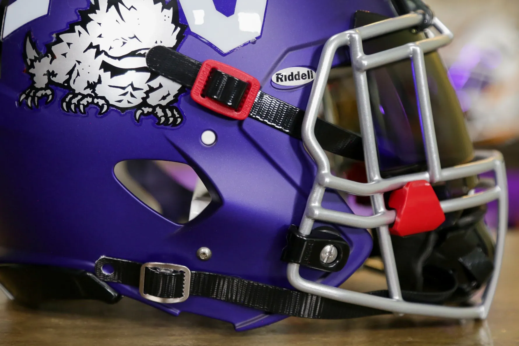 TCU Horned Frogs Riddell Speed Authentic Helmet - GG Edition