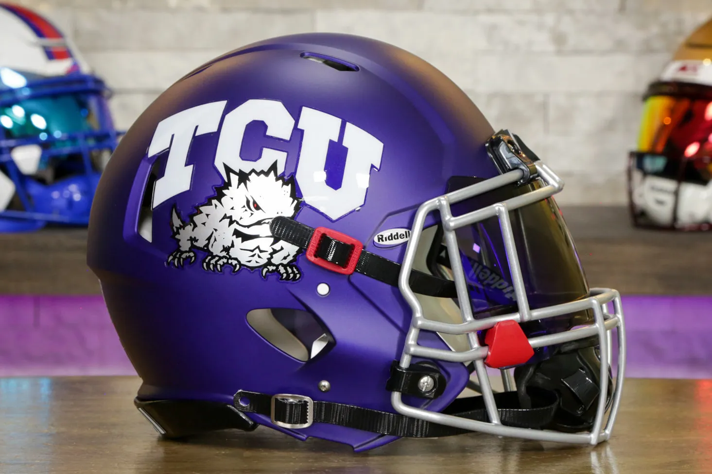 TCU Horned Frogs Riddell Speed Authentic Helmet - GG Edition