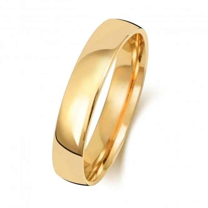 Wedding Band 9K Slight Court 4 mm-1.75 Wedding  Ring W114H