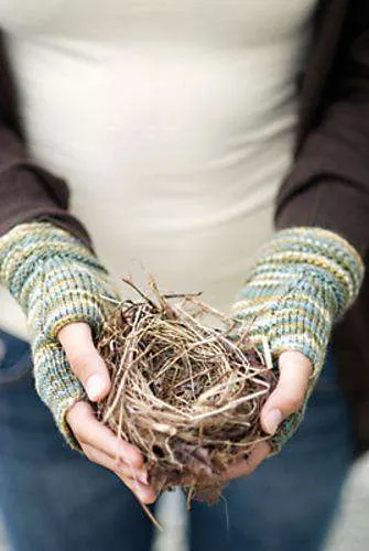 Welted Fingerless Gloves by Churchmouse Yarns and Teas