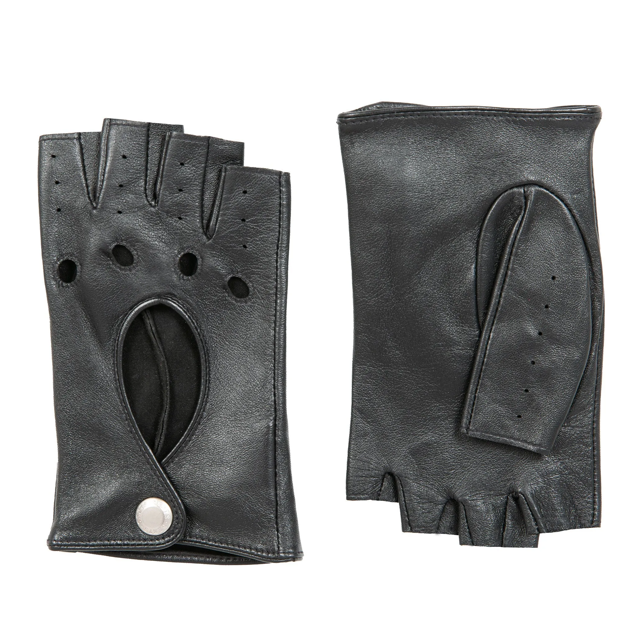 Women’s Fingerless Leather Driving Gloves